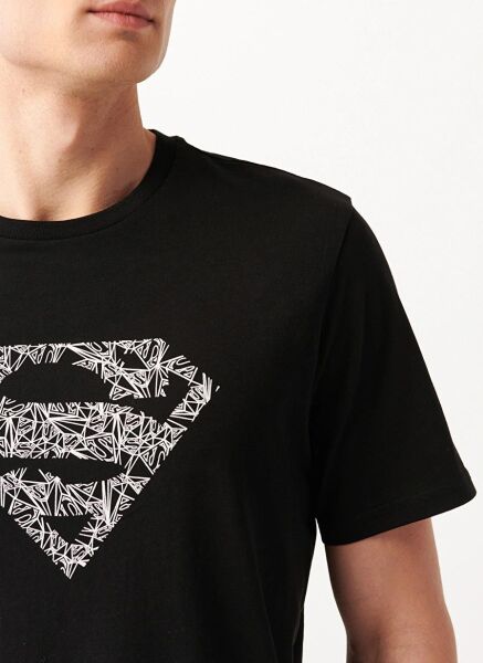 MAVİ SUPERMAN BASKILI TİŞÖRT ERKEK PROJE, LİSANS T-SHIRT