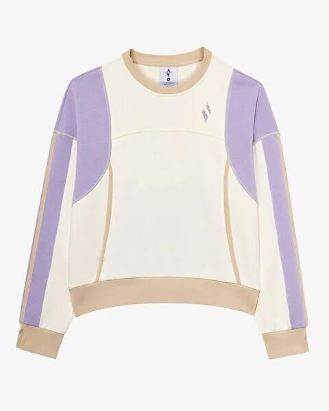 SKECHERS W DIAGONAL LW FLEECE CREW NECK SWEATSHIRT KADIN 0 YAKA SWEATSHIRT