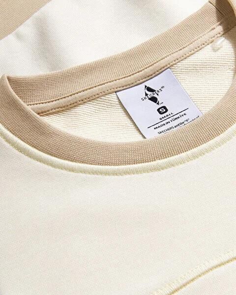 SKECHERS W DIAGONAL LW FLEECE CREW NECK SWEATSHIRT KADIN 0 YAKA SWEATSHIRT