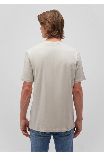 MAVİ BASKILI ERKEK LOGO T-SHIRT