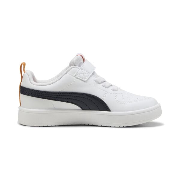 PUMA Rickie AC+ PS White-New Navy-Dark Poppy ERKEK ÇOCUK MODA AYAKKABI