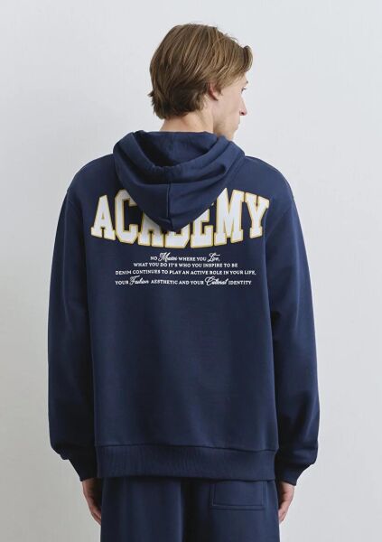 MAVİ ACADEMY ERKEK KAPÜŞONLU SWEATSHIRT