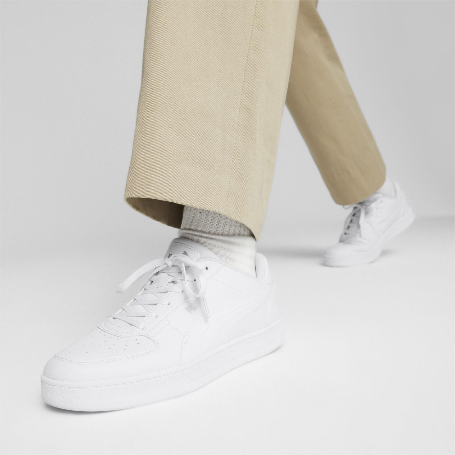 PUMA PUMA CAVEN 2.0 PUMA WHİTE-PUMA SİLVER UNISEX SNEAKER