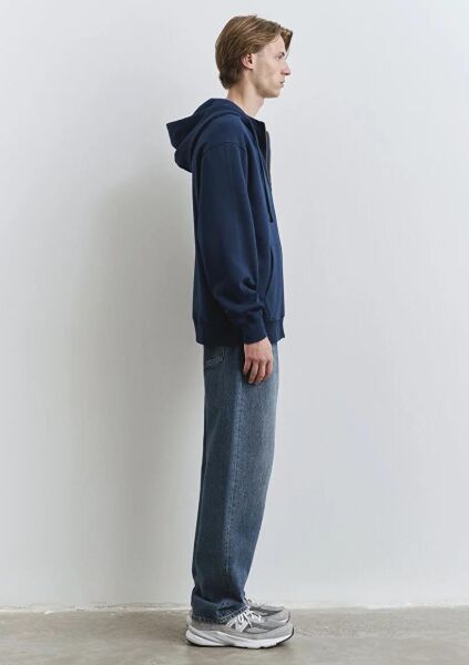 MAVİ MJ FULL ZIP KAPÜŞONLU SWEATSHIRT ERKEK KAPÜŞONLU CEKET