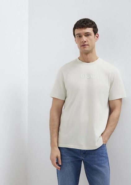 MAVİ BASKILI ERKEK LOGO T-SHIRT