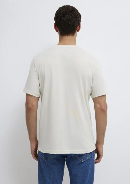 MAVİ BASKILI ERKEK LOGO T-SHIRT