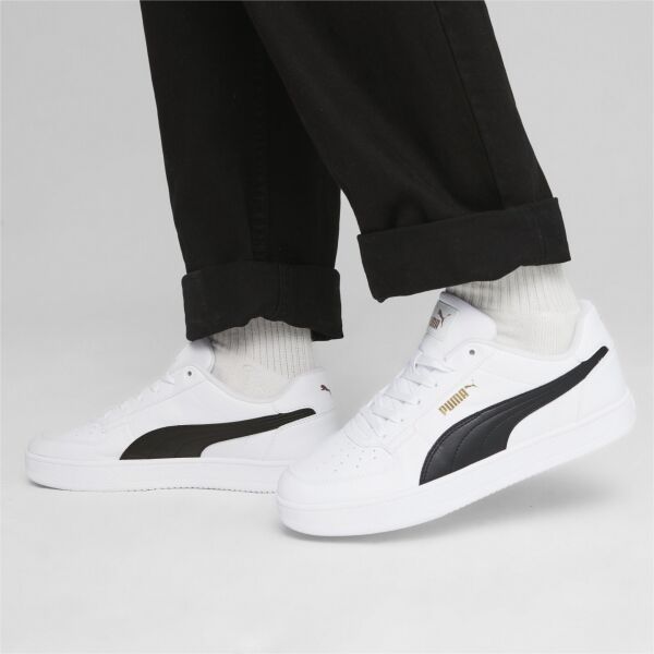 PUMA PUMA CAVEN 2.0 PUMA WHİTE-PUMA BLACK-GOLD UNISEX SNEAKER