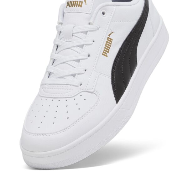 PUMA PUMA CAVEN 2.0 PUMA WHİTE-PUMA BLACK-GOLD UNISEX SNEAKER