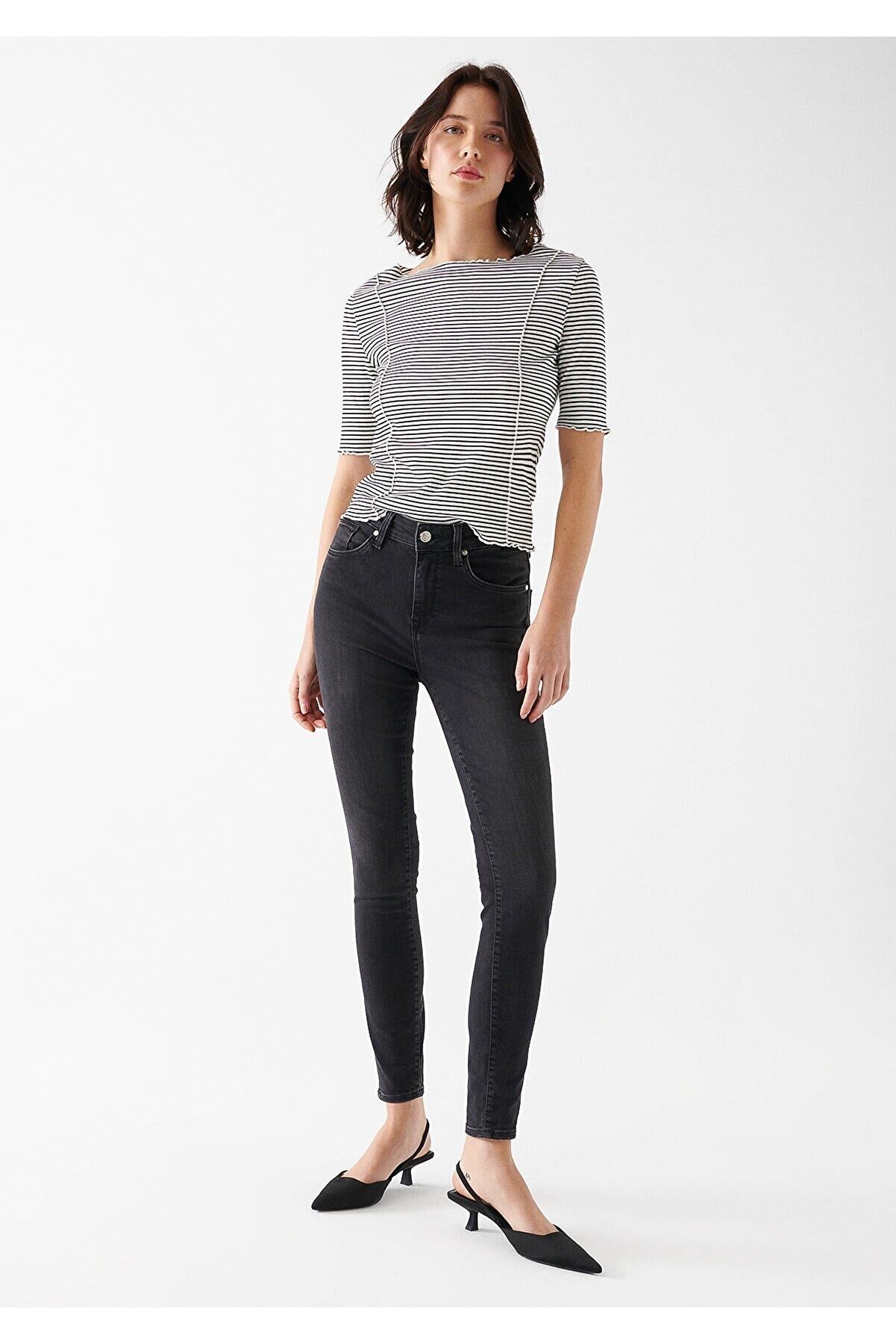 MAVİ TESS MID GREY STR KADIN DENIM PANTOLON