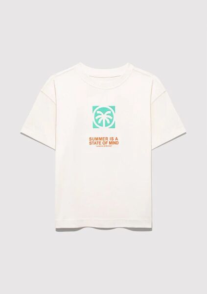 MAVİ PALMİYE BASKILI TİŞÖRT ERKEK ÇOCUK MODELLİ PENYE