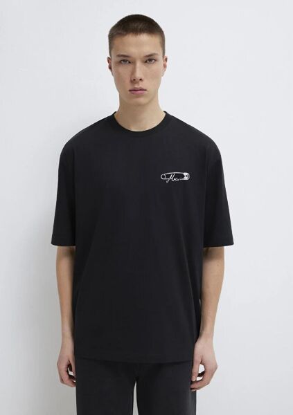 MAVİ BASKILI ERKEK LOGO T-SHIRT