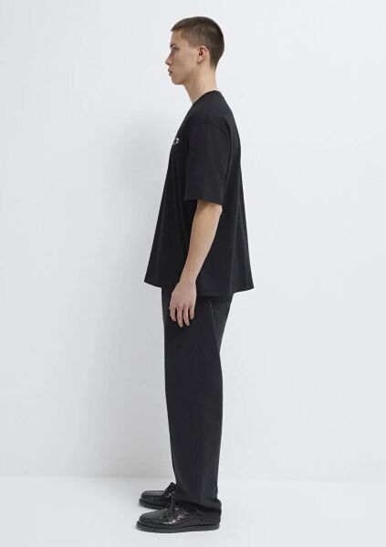 MAVİ BASKILI ERKEK LOGO T-SHIRT