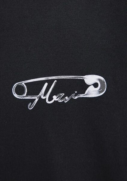MAVİ BASKILI ERKEK LOGO T-SHIRT