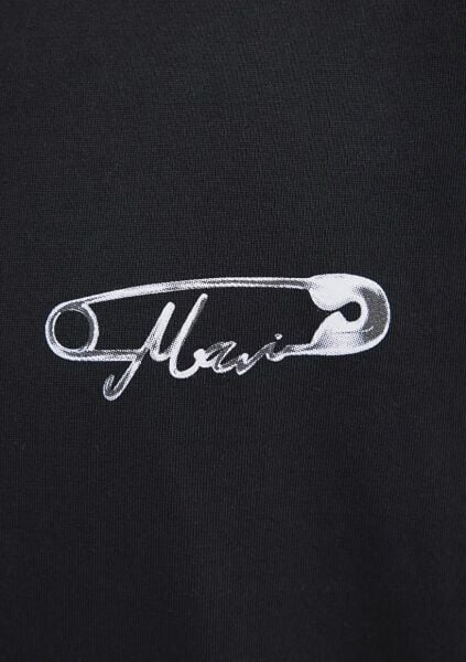 MAVİ BASKILI ERKEK LOGO T-SHIRT