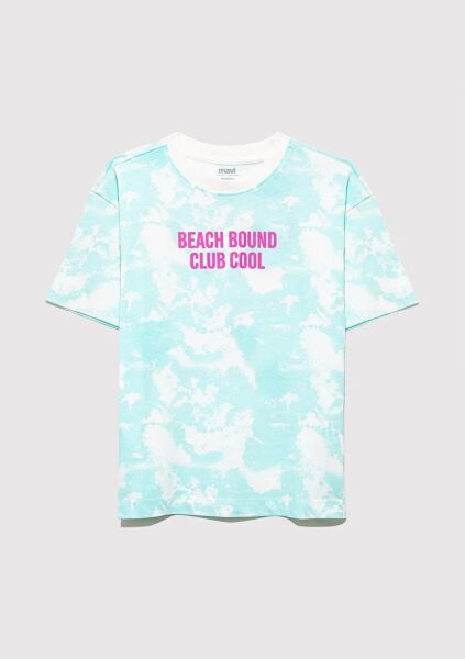 BEACH BOUND BATİK BASKILI TİŞÖRT