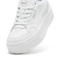 PUMA KARMEN II IDOL PUMA WHİTE-PUMA WHİTE-PUMA SİLVER KADIN SNEAKER