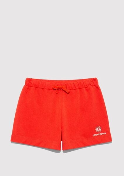 MAVİ JEANS BASKILI ÖRME ŞORT KIZ ÇOCUK ÖRME ŞORT