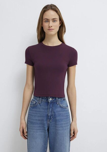 MAVİ YUVARLAK YAKA KADIN BASIC, SEMI BASIC