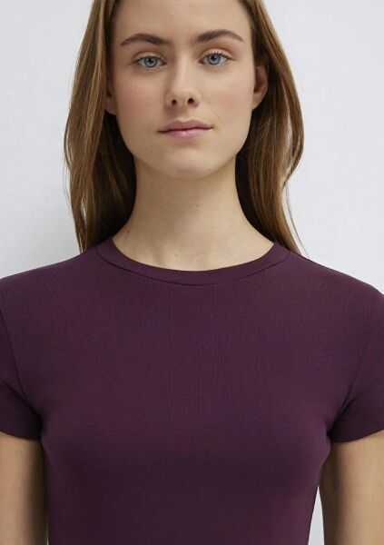 MAVİ YUVARLAK YAKA KADIN BASIC, SEMI BASIC