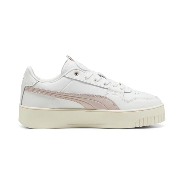 PUMA Carina Street Lux White-Mauve Mist- Gold KADIN MODA AYAKKABI