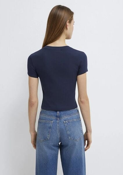 MAVİ YUVARLAK YAKA KADIN BASIC, SEMI BASIC