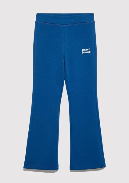 MAVİ LOGO BASKILI KIZ ÇOCUK TAYT