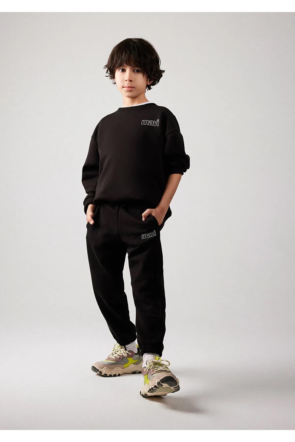 MAVİ LOGO BASKILI ERKEK ÇOCUK EŞOFMAN ALTI