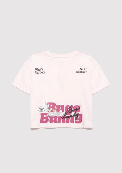 MAVİ BUGS BUNNY BASKILI TİŞÖRT KIZ ÇOCUK PROJE, LİSANS T-SHIRT
