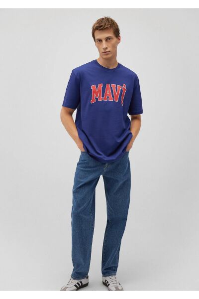 MAVİ LOGO TİŞÖRT ERKEK LOGO T-SHIRT