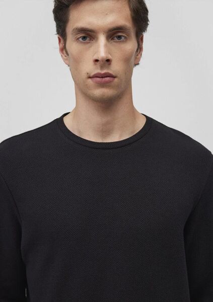 MAVİ UZUN KOL PENYE ERKEK T-SHIRT