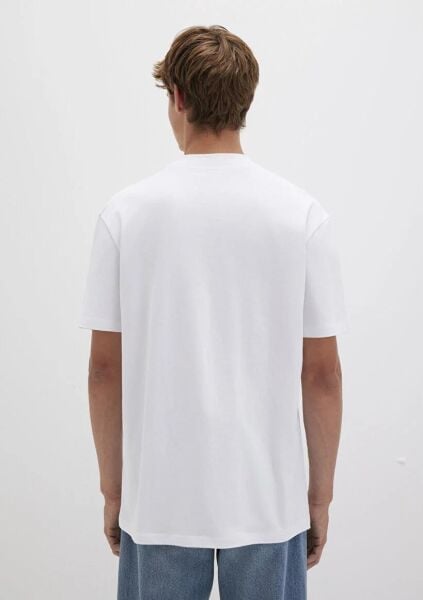 MAVİ BASKILI ERKEK T-SHIRT