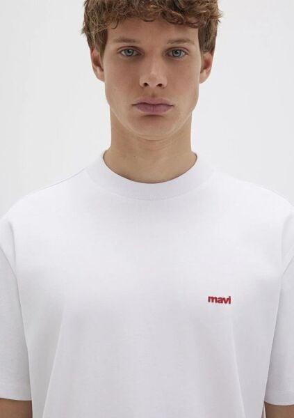 MAVİ BASKILI ERKEK T-SHIRT