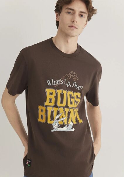 MAVİ BUGS BUNNY TİŞÖRT ERKEK PROJE, LİSANS T-SHIRT