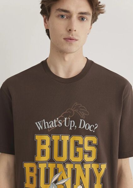 MAVİ BUGS BUNNY TİŞÖRT ERKEK PROJE, LİSANS T-SHIRT