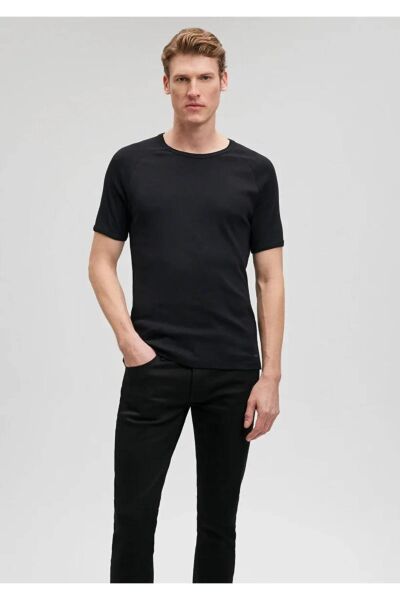 MAVİ BİSİKLET YAKA TİŞÖRT ERKEK BASIC, SEMI BASIC