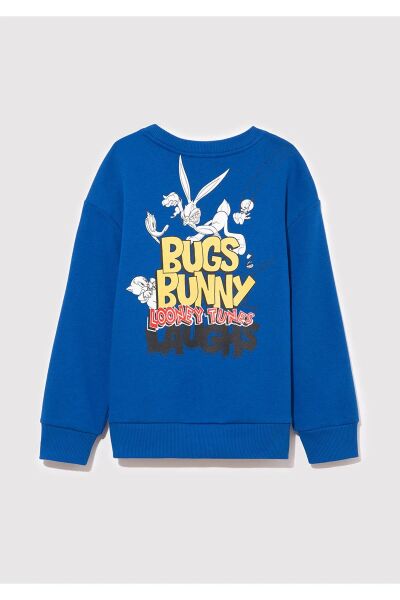 MAVİ BUGS BUNNY BASKILI SWEATSHIRT ERKEK ÇOCUK SWEATSHIRT