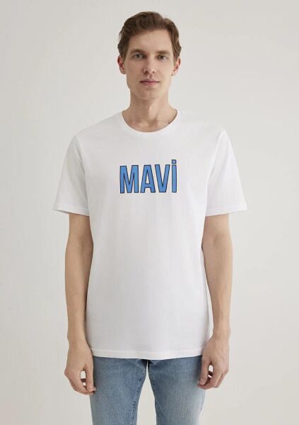 MAVİ MAVİ LOGO TİŞÖRT ERKEK LOGO T-SHIRT