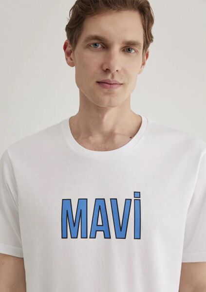 MAVİ MAVİ LOGO TİŞÖRT ERKEK LOGO T-SHIRT