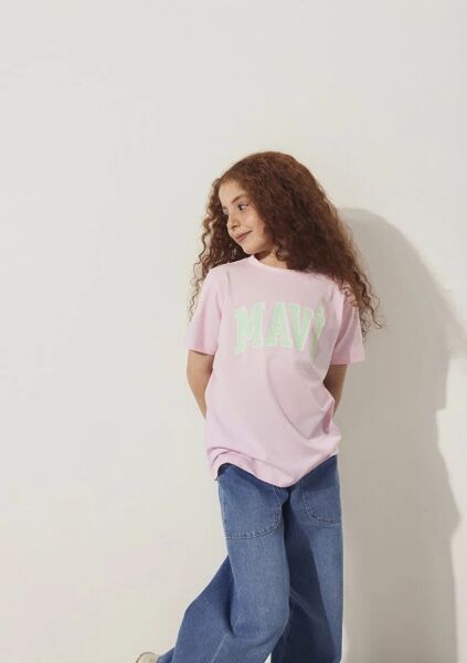 MAVİ MAVİ LOGO TİŞÖRT KIZ ÇOCUK LOGO T-SHIRT