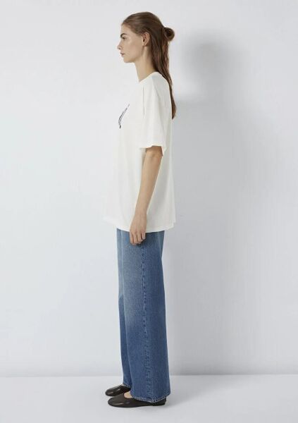 MAVİ BASKILI KADIN T-SHIRT