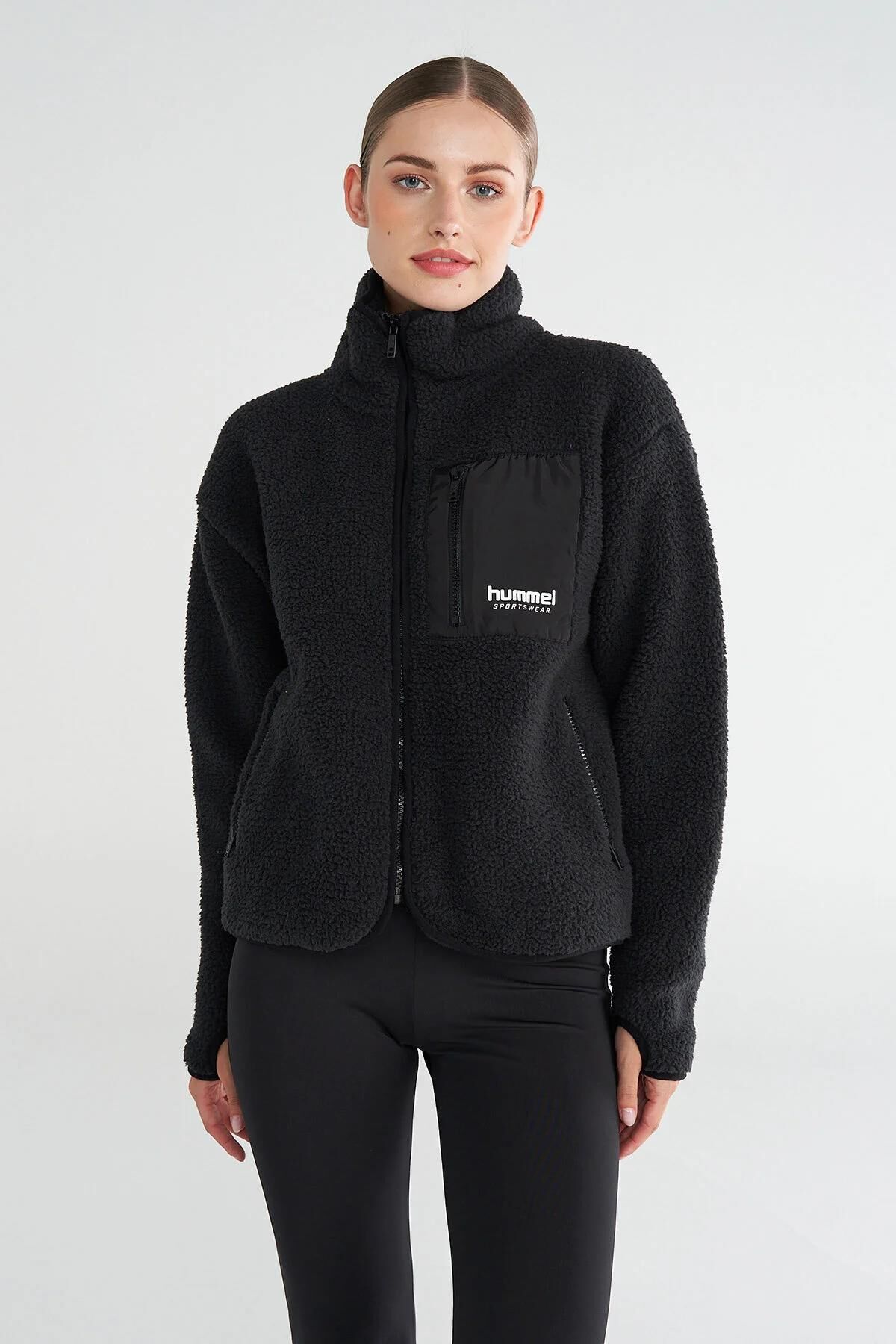 HUMMEL HMLARUN SHERPA ZIP JACKET KADIN FERMUARLI CEKET