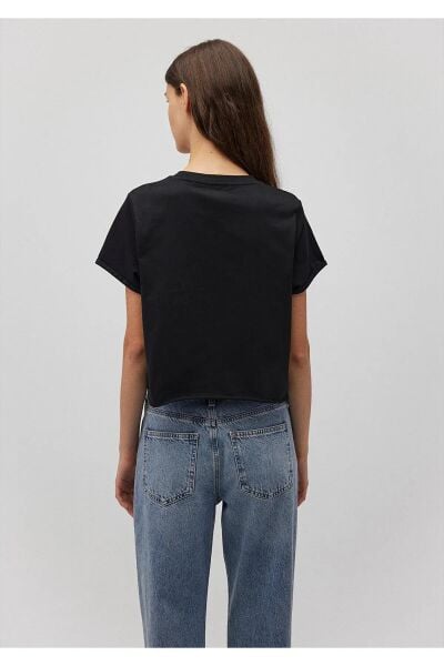 MAVİ YUVARLAK YAKA KISA KOL PENYE KADIN BASIC, SEMI BASIC