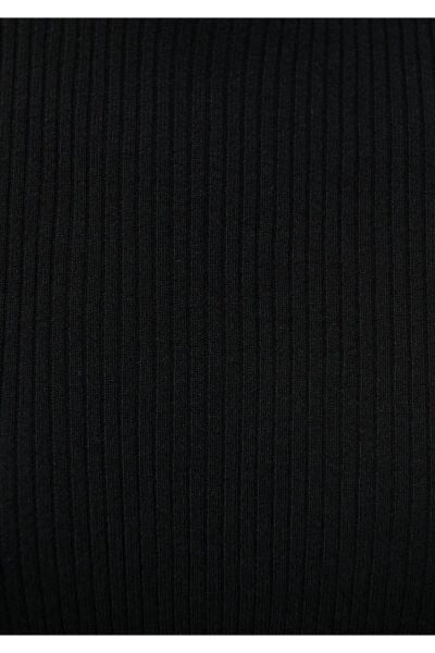 MAVİ DİK YAKA KAZAK KADIN BASIC KAZAK