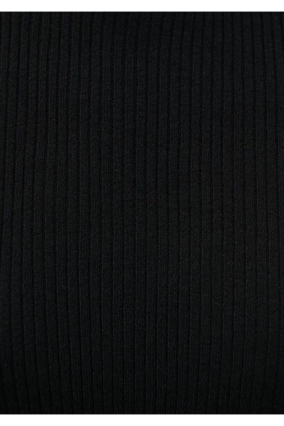 MAVİ DİK YAKA KAZAK KADIN BASIC KAZAK