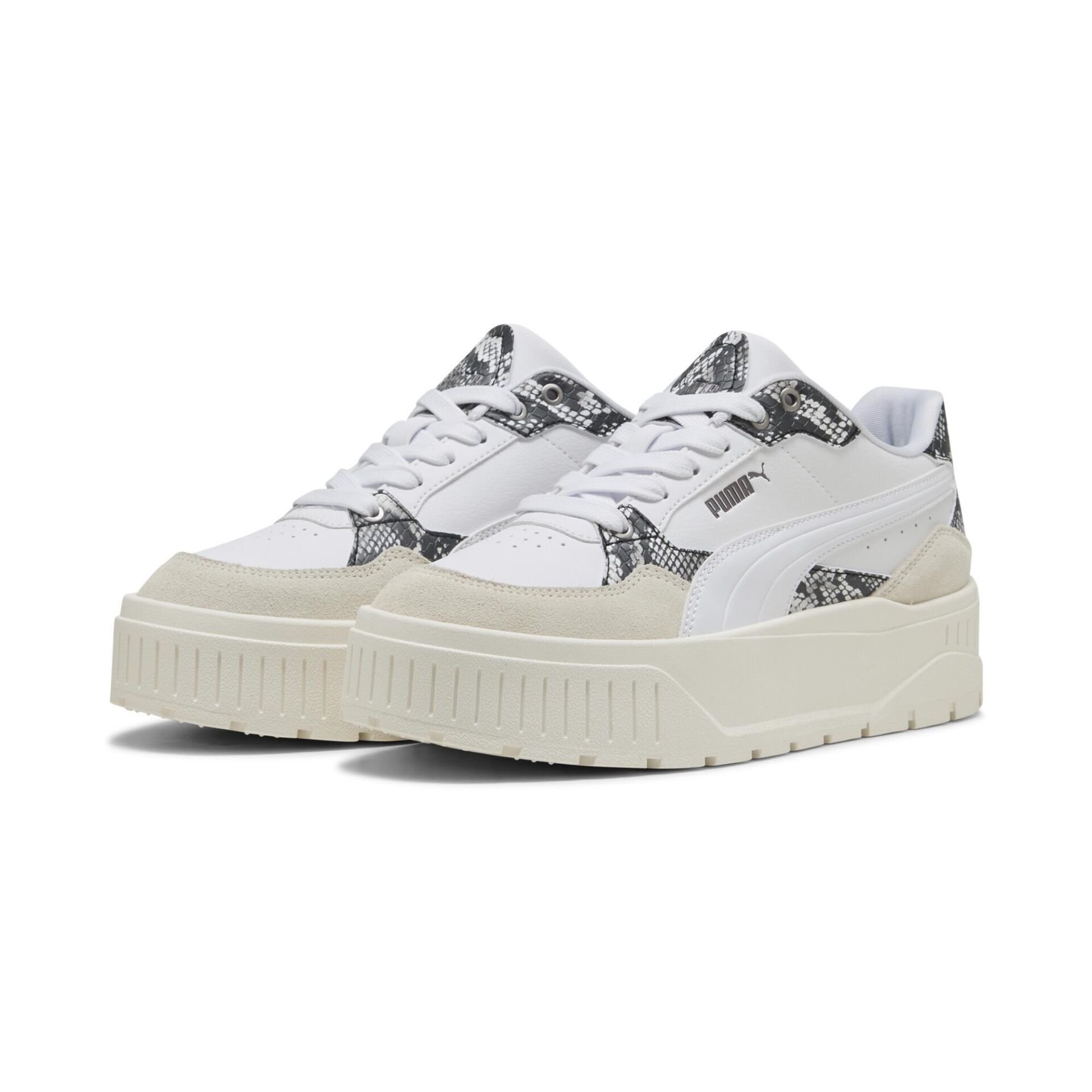 PUMA KARMEN II IDOL SNAKE CHİC PUMA WHİTE-WARM WHİTE KADIN SNEAKER