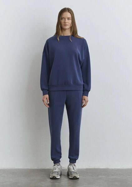 MAVİ OVERSİZE KADIN SWEATSHIRT