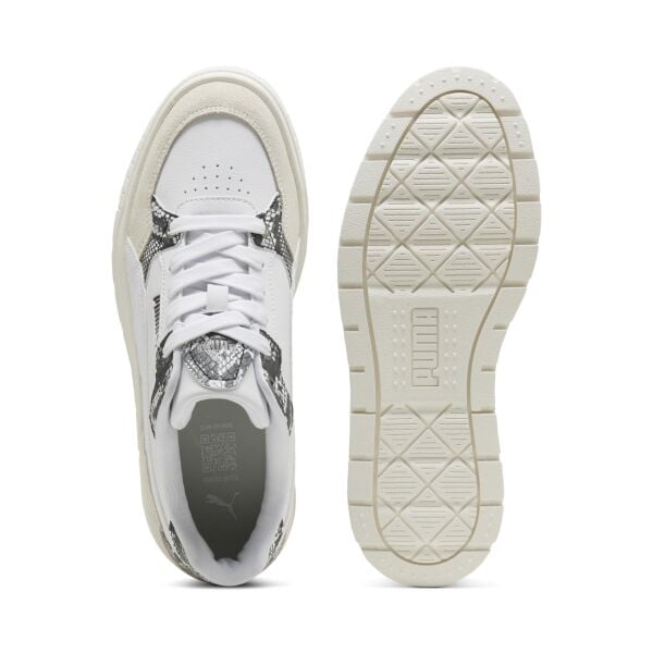 PUMA Karmen II Idol Snake Chic White-Warm White KADIN MODA AYAKKABI