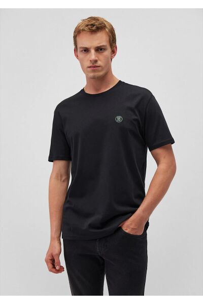 MAVİ LOGO NAKIŞLI TİŞÖRT ERKEK BASIC, SEMI BASIC