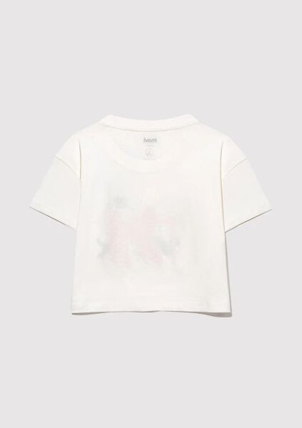 MAVİ M BASKILI TİŞÖRT KIZ ÇOCUK GRAFİK T-SHIRT