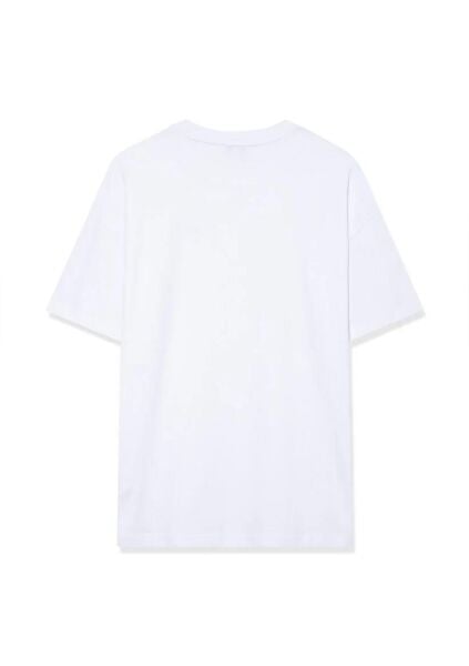 MAVİ KISA KOLLU PENYE UST KADIN LOGO T-SHIRT